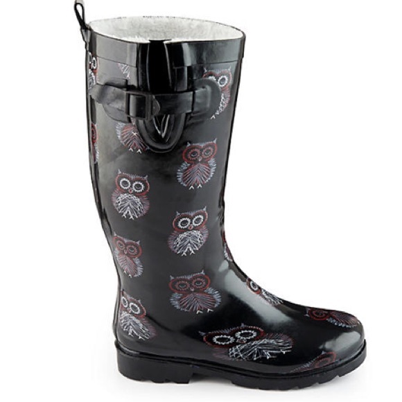 owl rain boots